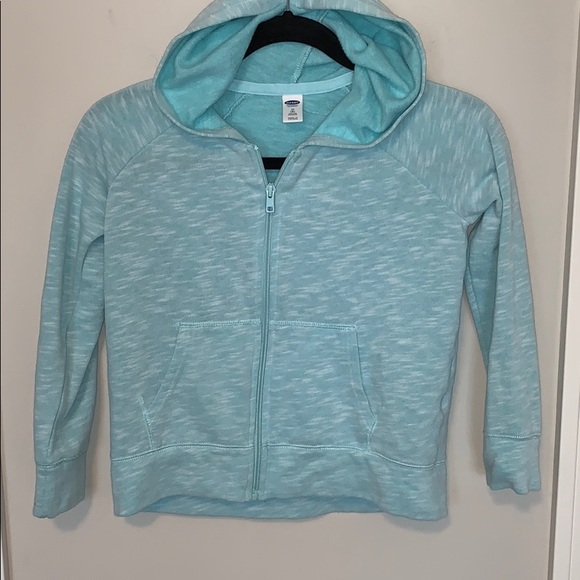 aqua zip up hoodie